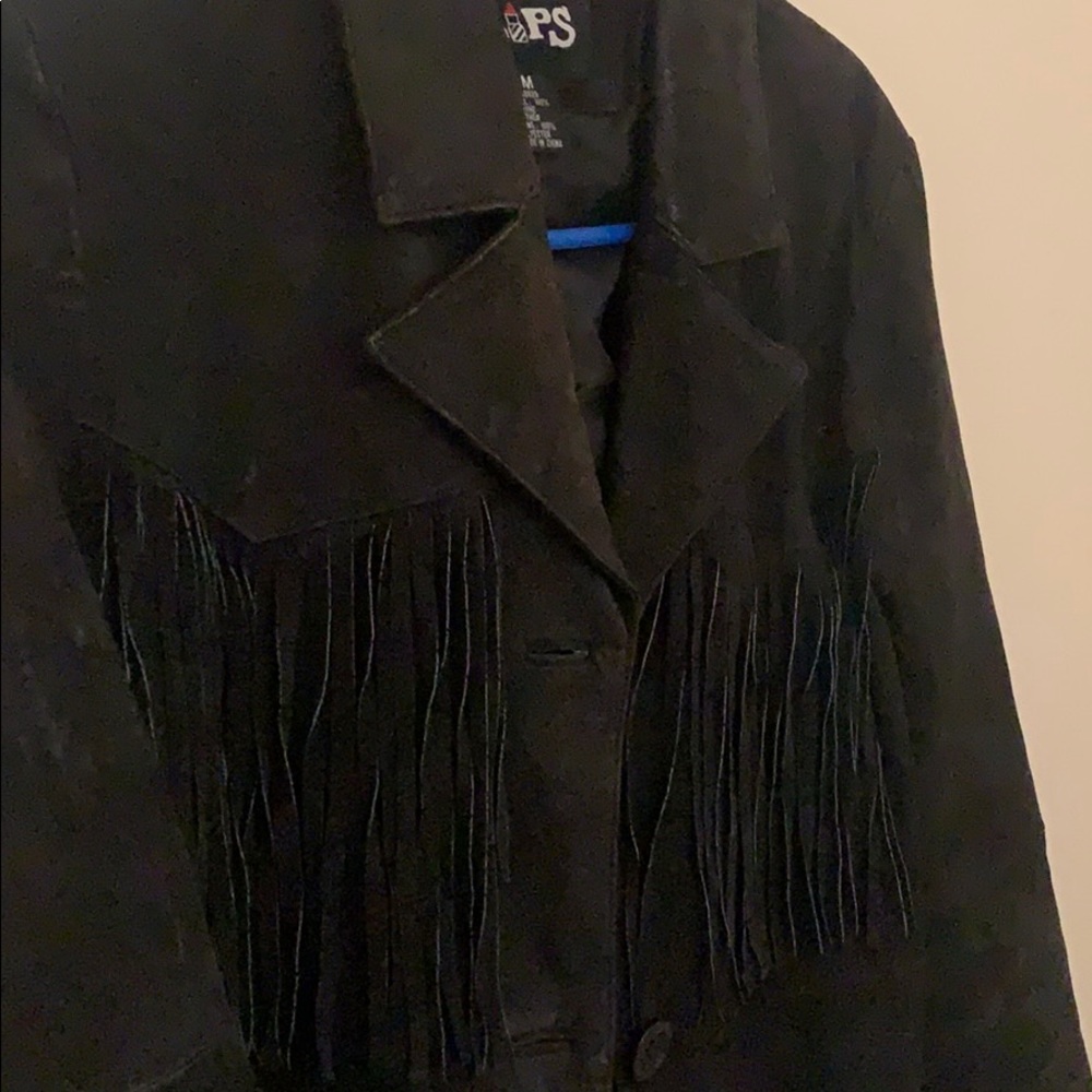 Vintage Leather Fringe Jacket